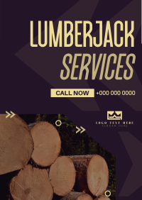 Expert Lumberjack Services Flyer