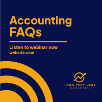 Accounting FAQs Linkedin Post Design