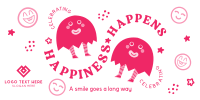 Happiness Is Contagious Twitter Post