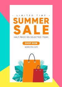 Summer Shopping Poster Design