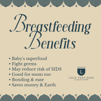 Breastfeeding Benefits Instagram Post