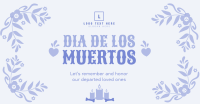 Floral Dia De Los Muertos Facebook Ad