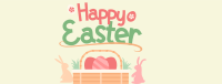 Easter Basket Greeting Facebook Cover