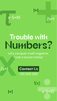 Simple Agnostic Math Tutor Instagram Reel Design