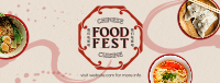 Inky Oriental Food Fest Facebook Cover Design