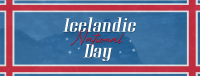 Textured Icelandic National Day Facebook Cover