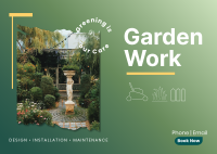 Garden Work Postcard