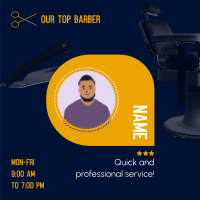 Top Barber Spotlight Instagram Post