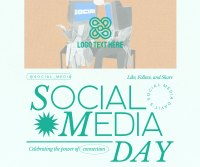 Modern Social Media Day Facebook Post