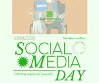 Modern Social Media Day Facebook Post