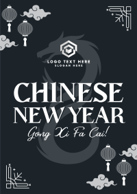 New Year Lanterns Poster