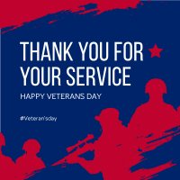 Thank You Veterans Instagram Post Design