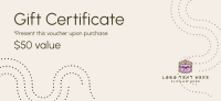 Dotted Lines Gift Certificate Design