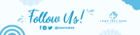 Quirky Follow Us LinkedIn Banner Design