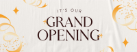 Ribbon Grand Opening Facebook Cover Image Preview