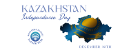 Kazakhstan Day Flag Facebook Cover