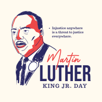 Martin Luther King Day Instagram Post Design