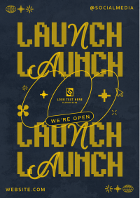 Modern Techy Launch Flyer Design