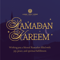 Ramadan Kareem Instagram Post example 1