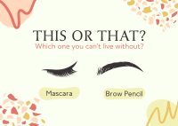 Beauty Products Poll Postcard Design