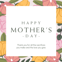 Mother's Day Special Flowers Linkedin Post Design