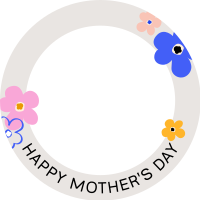 Mother's Day Colorful Flowers Facebook Profile Picture