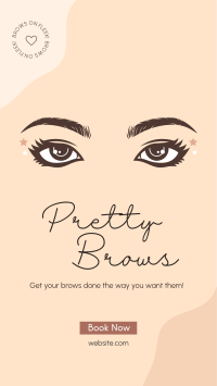 Pretty Brows Facebook Story