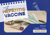 Contemporary Hepatitis Vaccine Postcard