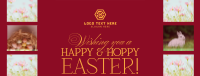 Rustic Easter Greeting Facebook Cover