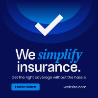 Minimalist Insurance Coverage Instagram Post Image Preview