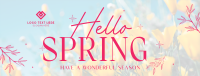 Hello Spring Facebook Cover Image Preview