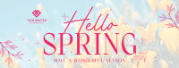 Hello Spring Facebook Cover Image Preview