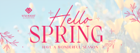 Hello Spring Facebook Cover Image Preview