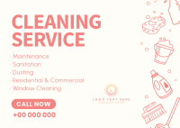 Cleaning Company Postcard