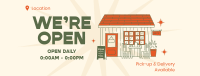 Rustic Cafe Opening Facebook Cover Design