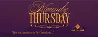 Holy Thursday Facebook Cover Image Preview