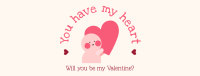 Valentine's Heart Facebook Cover Image Preview