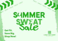 Fitness Summer Sale Postcard