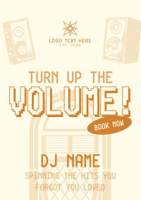 Retro DJ Music Poster Image Preview