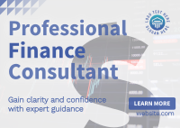 Professional Finance Consultant Postcard