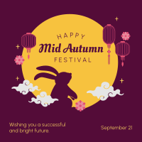 Mid Autumn Festival Rabbit Instagram Post Image Preview