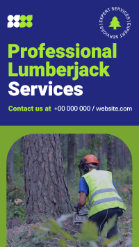 Professional Lumberjack Service Facebook Story