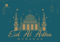 Eid Mubarak Festival Postcard