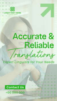 Corporate Reliable Translator Service Facebook Story