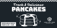 Retro Pancakes Twitter Post