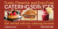 Modern Food Catering Services Twitter Post