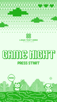 Retro 8-Bit Game Night Instagram Reel Design