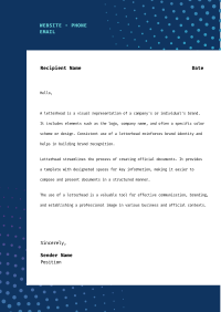 Half Tone Tech Letterhead