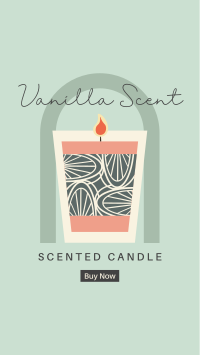 Illustrated Scented Candle Instagram Story