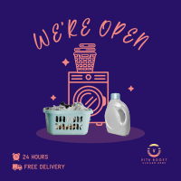 Laundry Shop Launch Instagram Post